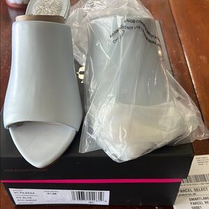 Vince Camuto Light Gray Slide Sandals